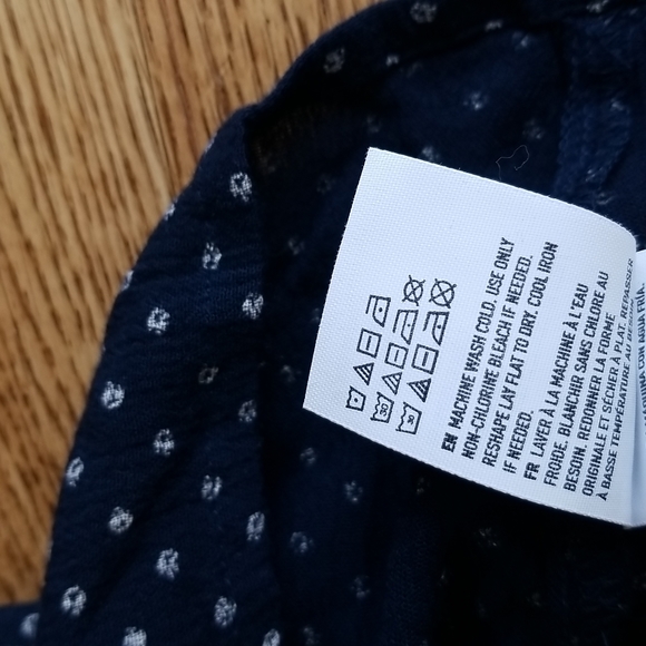 (XS) American Eagle Spotted One Shoulder Ruffle Detail 100% Viscose Top - Picture 8 of 9